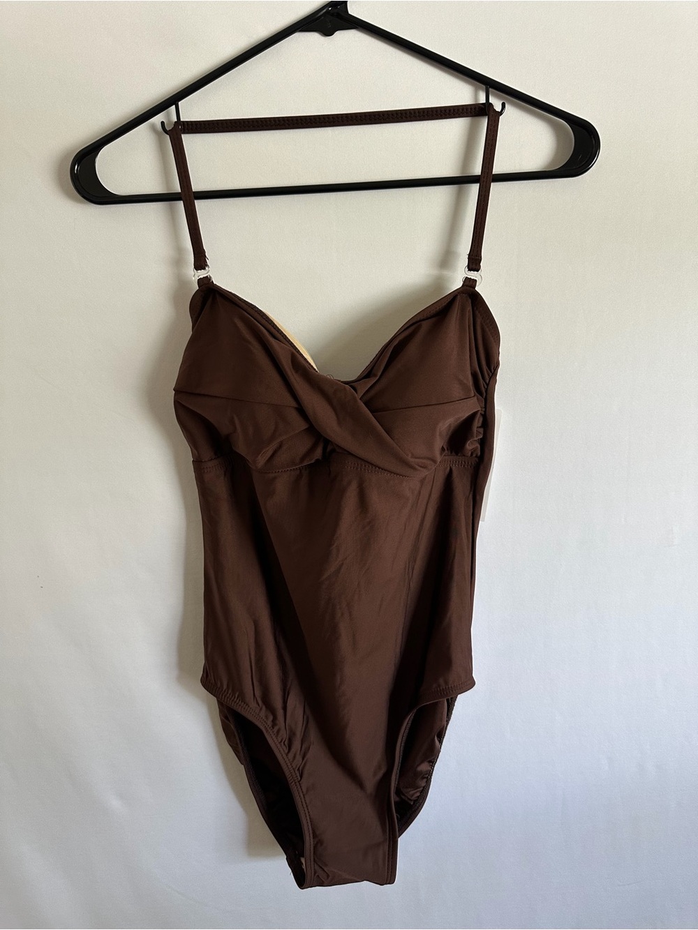 Alicia Simone Size 10 Brown One piece Swimsuit